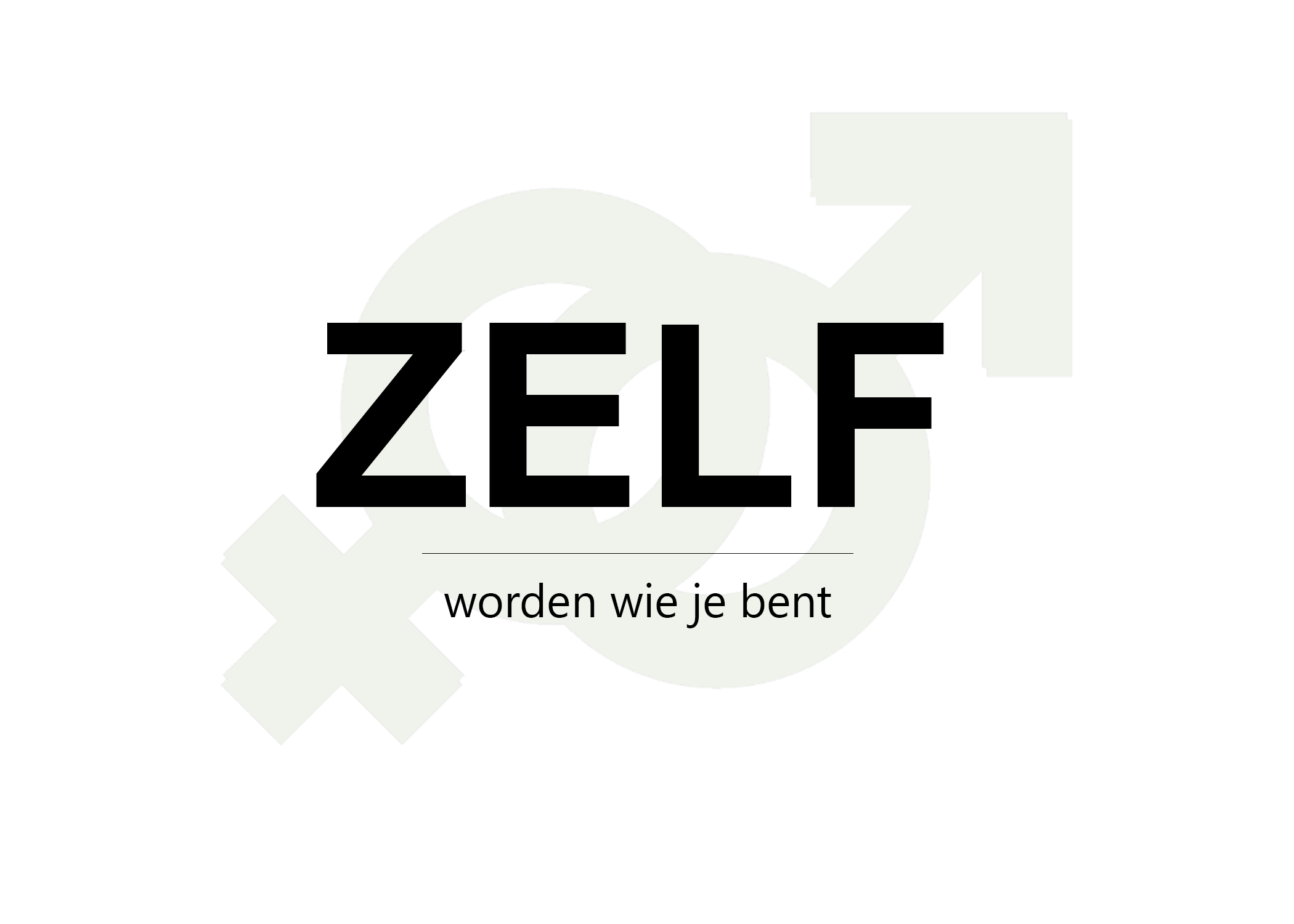 ZELF - Worden wie je bent inc logo groen